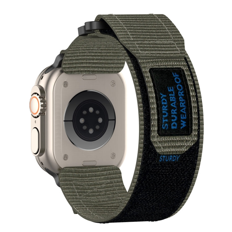 Frendorf | Für Apple Watch SE 2023 40mm Nylon Klettverschluss Uhrband (Grau)