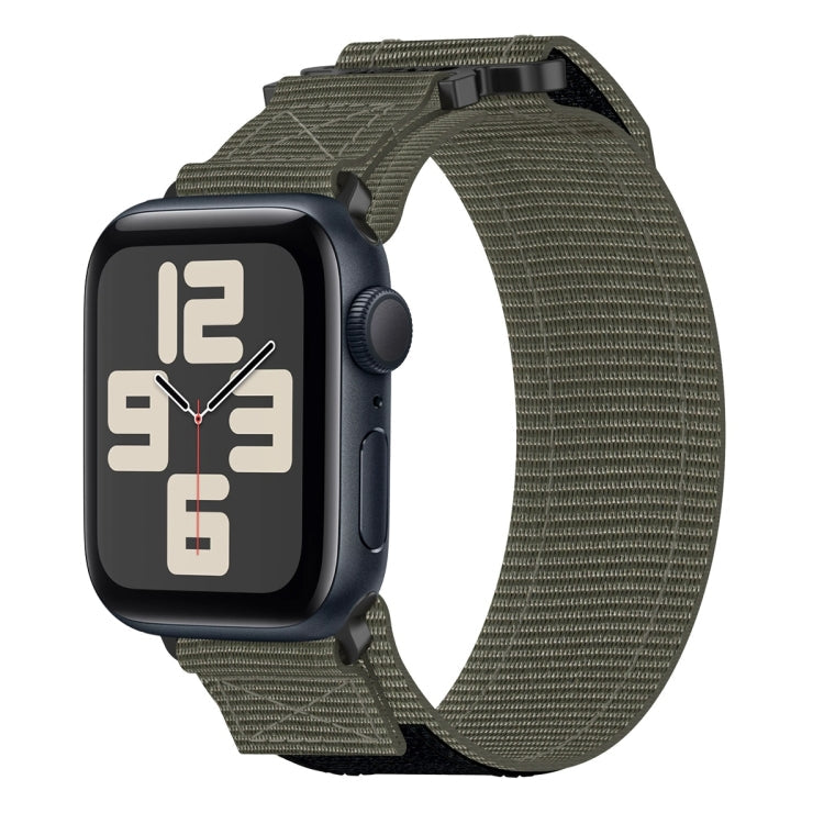 Frendorf | Für Apple Watch SE 2023 40mm Nylon Klettverschluss Uhrband (Grau)