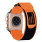 Frendorf | Für Apple Watch Series 4 40mm Nylon Haken- und Schleifenverschluss-Uhrenarmband (Orange)