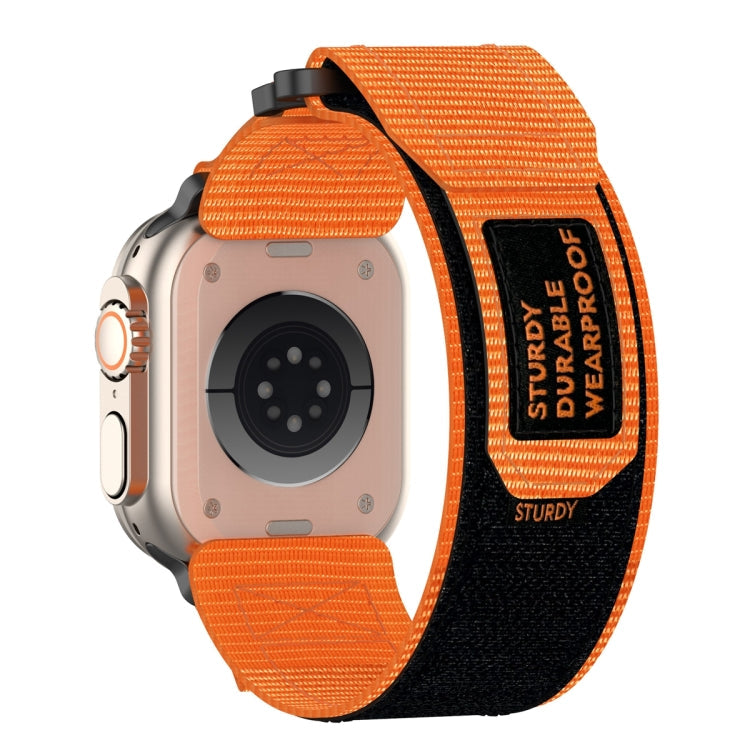 Frendorf | Für Apple Watch Series 4 40mm Nylon Haken- und Schleifenverschluss-Uhrenarmband (Orange)