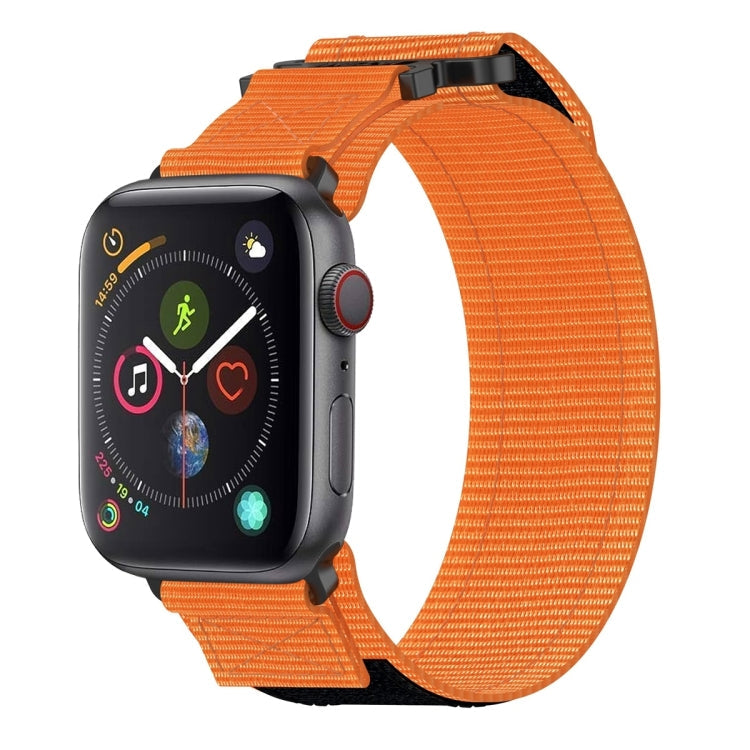 Frendorf | Für Apple Watch Series 4 40mm Nylon Haken- und Schleifenverschluss-Uhrenarmband (Orange)