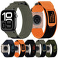 Frendorf | Für Apple Watch Series 4 40mm Nylon Haken- und Schleifenverschluss-Uhrenarmband (Orange)