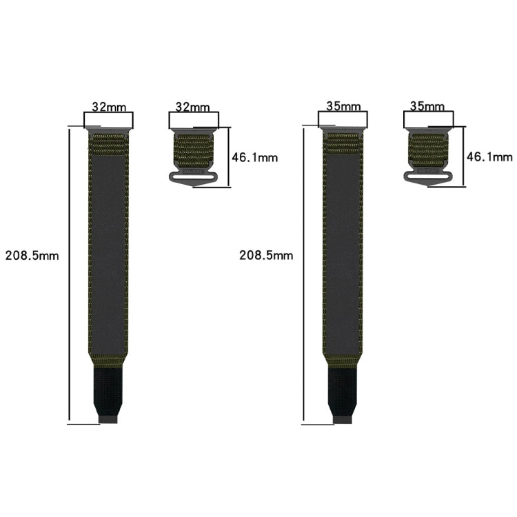 Frendorf | Für Apple Watch SE 2023 40mm Nylon Klettverschluss Uhrband (Grau)