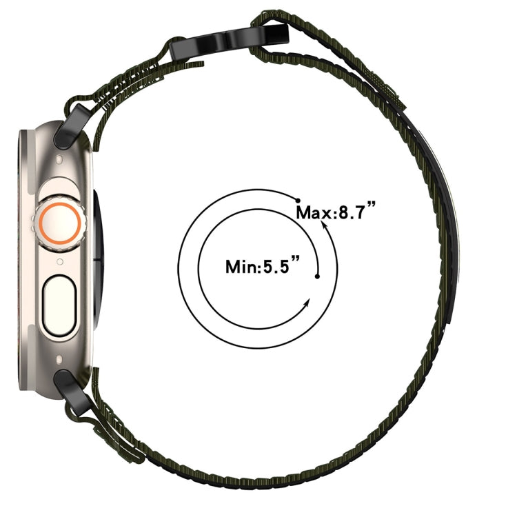 Frendorf | Für Apple Watch Series 4 40mm Nylon Haken- und Schleifenverschluss-Uhrenarmband (Orange)