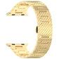 Frendorf | Für Apple Watch SE 2023 40mm Twill Edelstahl Armband (Gold)