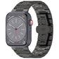Frerndorf | Für Apple Watch Series 9 45mm Twill Edelstahl Armband (Schwarz)