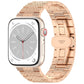 Frerndorf | Für Apple Watch Series 9 45mm Twill Edelstahl Armband (Roségold)