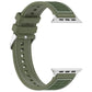 Frendorf | Für Apple Watch SE 2022 40mm Gewöhnliche Schnalle Hybrid Nylongeflecht Silikon Uhrenarmband (Grün)