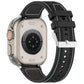 Frendorf | Für Apple Watch Series 4 40mm gewöhnliche Schnalle Hybrid Nylon Geflochtene Silikon Uhrband (Schwarz)