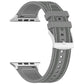 Frendorf | Für Apple Watch Series 7 45mm Offizielles Schnallen Hybrid Nylon Geflochten Silikon Uhrenarmband (Grau)