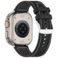 Frendorf | Für Apple Watch SE 40mm Offizielles Schnallen Hybrid Nylon Geflecht Silikon Armband (Schwarz)