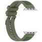 Frendorf | Für Apple Watch Series 2 38mm Offizielle Schnalle Hybrid Nylon Geflochtene Silikon Uhrband (Grün)