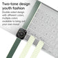 Frendorf | Für Apple Watch SE 2023 44mm ZGA Zwei Farben Magnetisches Silikon Armband (Dunkelblau+Hellblau)