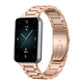 Frendorf | Für Honor Band 9 Drei Stränge Metall Uhrband (Roségold)