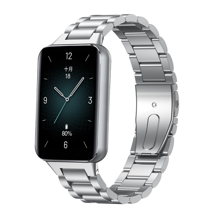 Frendorf | Für Honor Band 9 Drei Stränge Metallarmband (Silber)