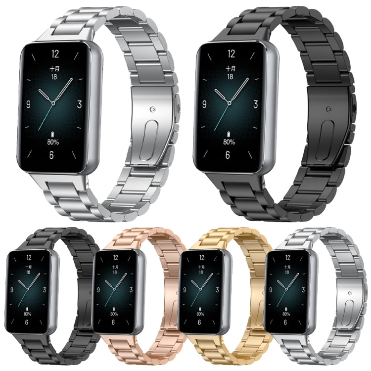 Frendorf | Für Honor Band 9 Drei Stränge Metallarmband (Silber)