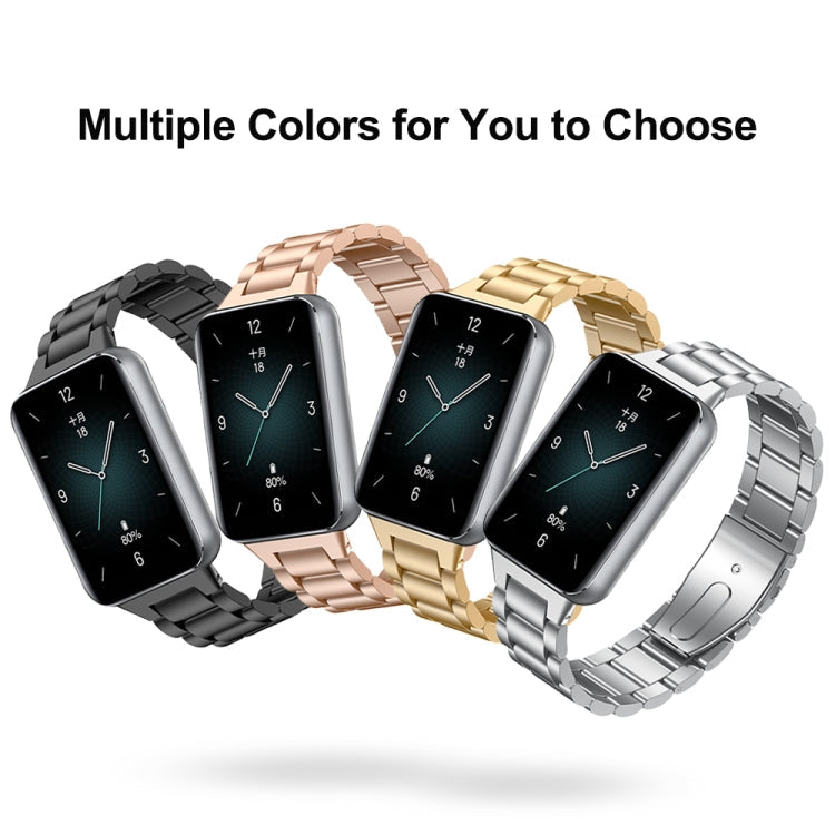 Frendorf | Für Honor Band 9 Drei Stränge Metallarmband (Silber)
