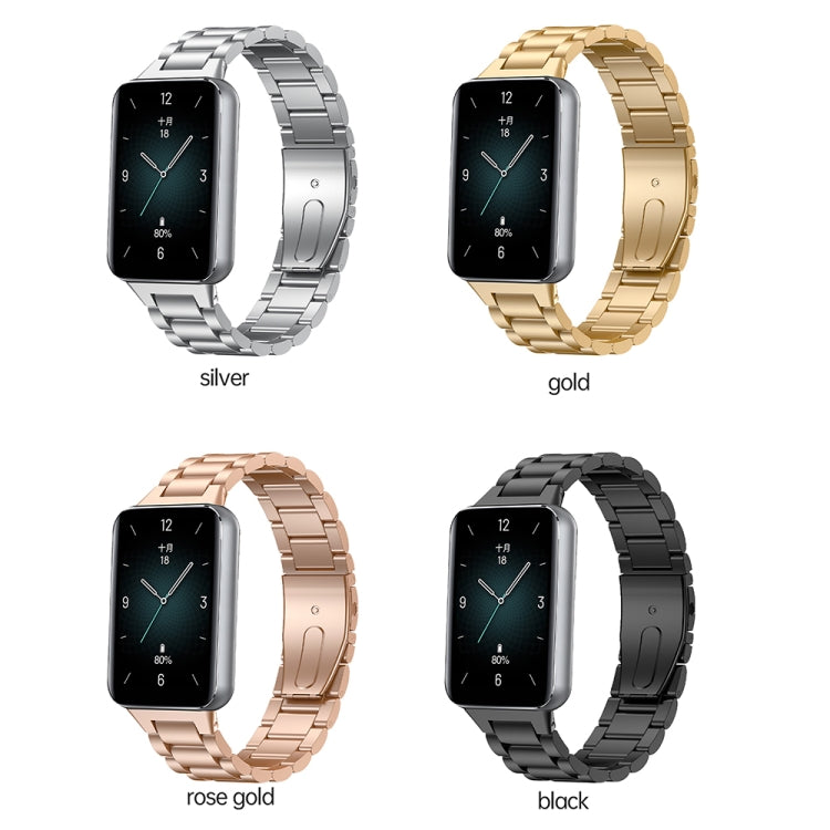 Frendorf | Für Honor Band 9 Drei Stränge Metallarmband (Silber)