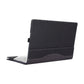 Frendorf | Für Microsoft Surface Book 3 / 2 / 1 13,5 Zoll Stofftextur Laptop Lederhülle mit Standfunktion (Schwarz)