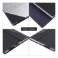 Frendorf | Für Microsoft Surface Book 3 / 2 / 1 13,5 Zoll Stofftextur Laptop Lederhülle mit Standfunktion (Schwarz)