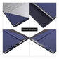 Frendorf | Für Microsoft Surface Book 3 / 2 / 1 13,5 Zoll Stoffstruktur Laptop Lederhülle mit Ständerfunktion (Blau)