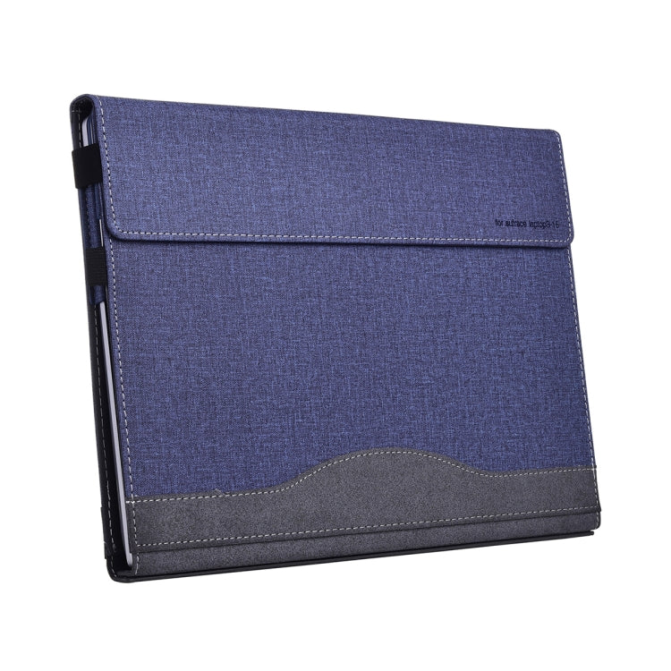 Frendorf | Für Lenovo ThinkPad X1 Carbon Gen 11 Stofftextur Laptop Leder Schutzhülle (Dunkelblau)