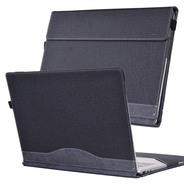 Frendorf | Für Lenovo ThinkPad X1 Yoga Gen 4 Stofftextur Laptop-Leder-Schutzhülle (Schwarz)