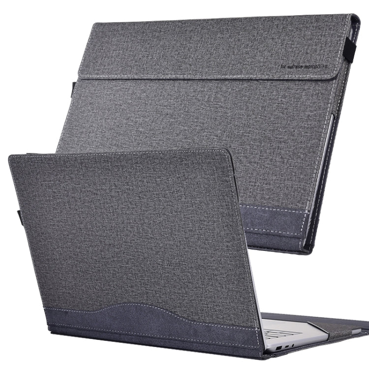 Frendorf | Für Lenovo ThinkPad X1 Yoga Gen 7 14 Zoll Stofftextur Laptop Leder Schutzhülle (Space Ash)