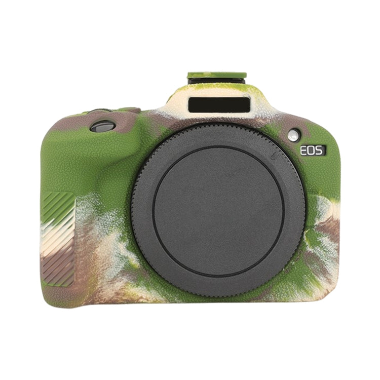 Frendorf | Voor Canon EOS R100 Litchi Textuur Zachte Siliconen Beschermhoes (Camouflage)