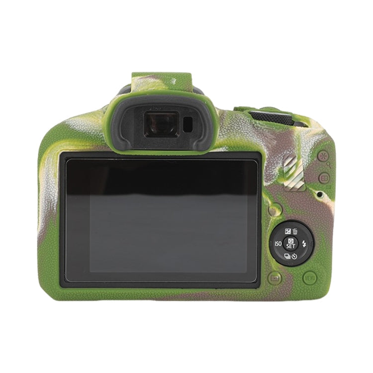 Frendorf | Voor Canon EOS R100 Litchi Textuur Zachte Siliconen Beschermhoes (Camouflage)
