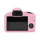 Frendorf | Für Canon EOS R100 Litschi Textur Weiche Silikon Schutzhülle (Pink)