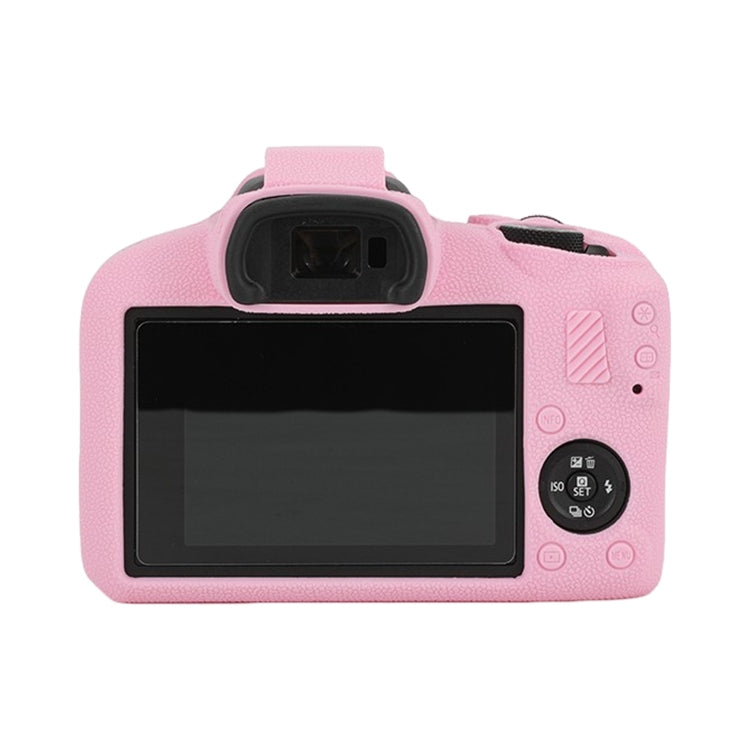 Frendorf | Für Canon EOS R100 Litschi Textur Weiche Silikon Schutzhülle (Pink)