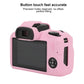 Frendorf | Für Canon EOS R100 Litschi Textur Weiche Silikon Schutzhülle (Pink)