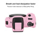 Frendorf | Für Canon EOS R100 Litschi Textur Weiche Silikon Schutzhülle (Pink)