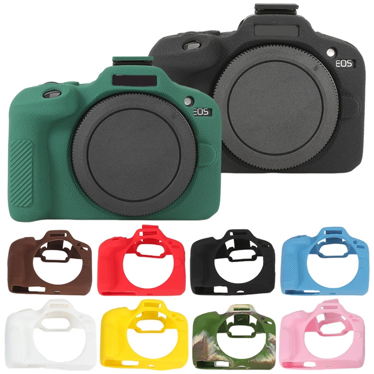 Frendorf | Für Canon EOS R100 Litschi Textur Weiche Silikon Schutzhülle (Gelb)