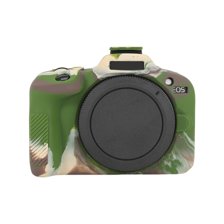 Frendorf | Für Canon EOS R100 Glänzende Weiche Silikon Schutzhülle (Tarnung)