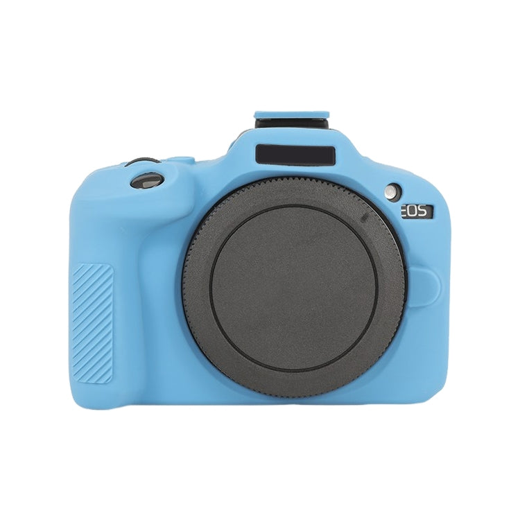Frendorf | Voor Canon EOS R100 Glanzende Zachte Siliconen Beschermhoes (Blauw)