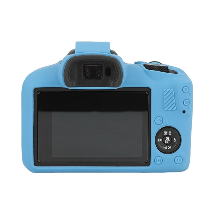 Frendorf | Voor Canon EOS R100 Glanzende Zachte Siliconen Beschermhoes (Blauw)