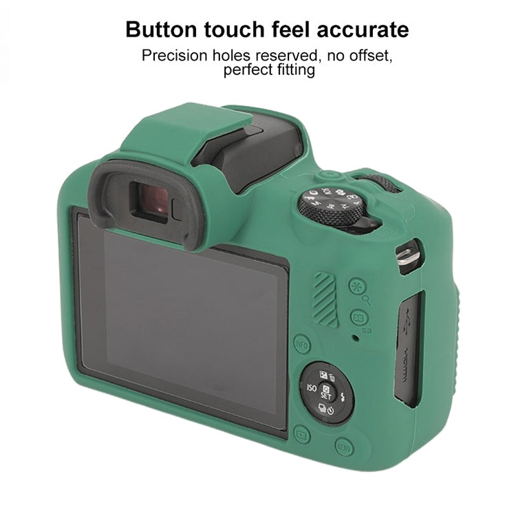 Frendorf | Für Canon EOS R100 Glänzende Weiche Silikon Schutzhülle (Grün)