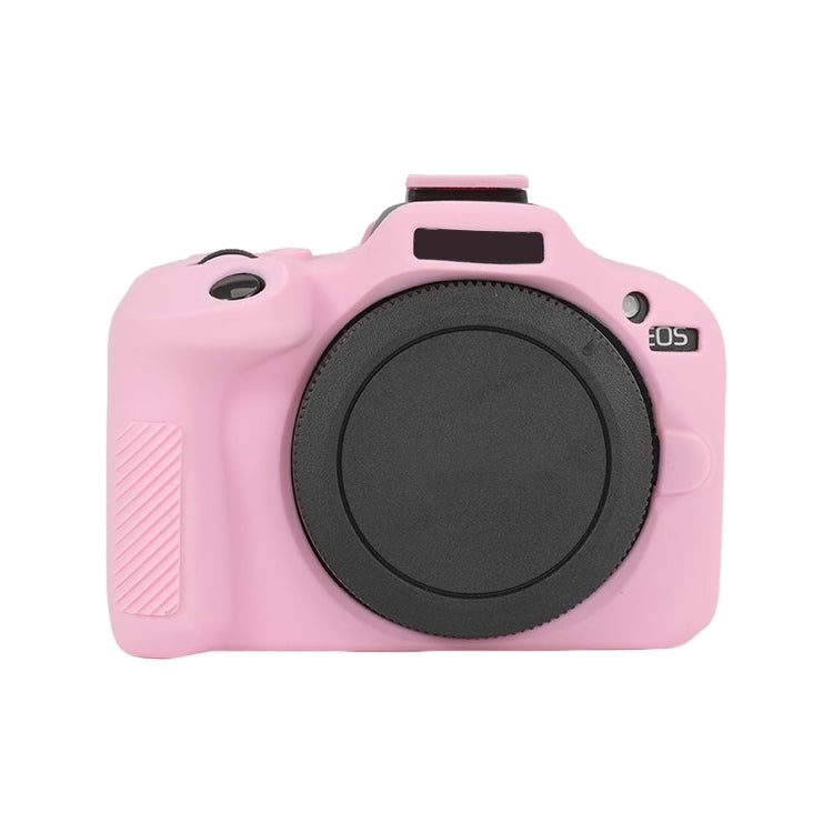 Frendorf | Voor Canon EOS R100 Glanzende Zachte Siliconen Beschermhoes (Roze)