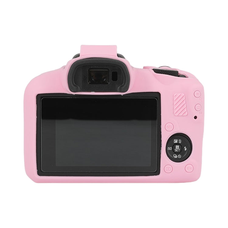 Frendorf | Voor Canon EOS R100 Glanzende Zachte Siliconen Beschermhoes (Roze)