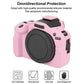Frendorf | Voor Canon EOS R100 Glanzende Zachte Siliconen Beschermhoes (Roze)