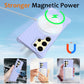 Frendorf | Für Samsung Galaxy S24 Ultra 5G Wave Texture MagSafe Magnetic Liquid Silicone Handyhülle (Lila)