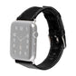 Frerndorf | Für Apple Watch Series 9&8&7 41mm / SE 3&SE 2&6&SE&5&4 40mm / 3&2&1 38mm Quadratisches Tail Retro Crazy Horse Textur Leder Armband (Schwarz)