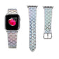 Frendorf | Für Apple Watch 5 & 4 40mm / 3 & 2 & 1 38mm Verfärbter Glitter Fischschuppentextur Uhrenband (Silber)