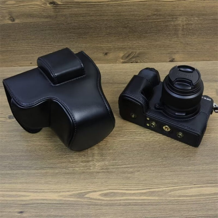 Frendorf | Für FUJIFILM X-S20 Vollkörper Leder Kamera Tasche mit Tragegurt (Schwarz)
