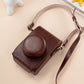 Frendorf | For FUJIFILM X100VI Full Body Leather Camera Case Bag with Strap(Coffee)