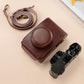 Frendorf | For FUJIFILM X100VI Full Body Leather Camera Case Bag with Strap(Coffee)