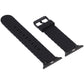 Frerndorf | Für Apple Watch Series 8&7 41mm / SE 2&6&SE&5&4 40mm / 3&2&1 38mm Silikon Wellenstil Uhrenarmband (Blau)