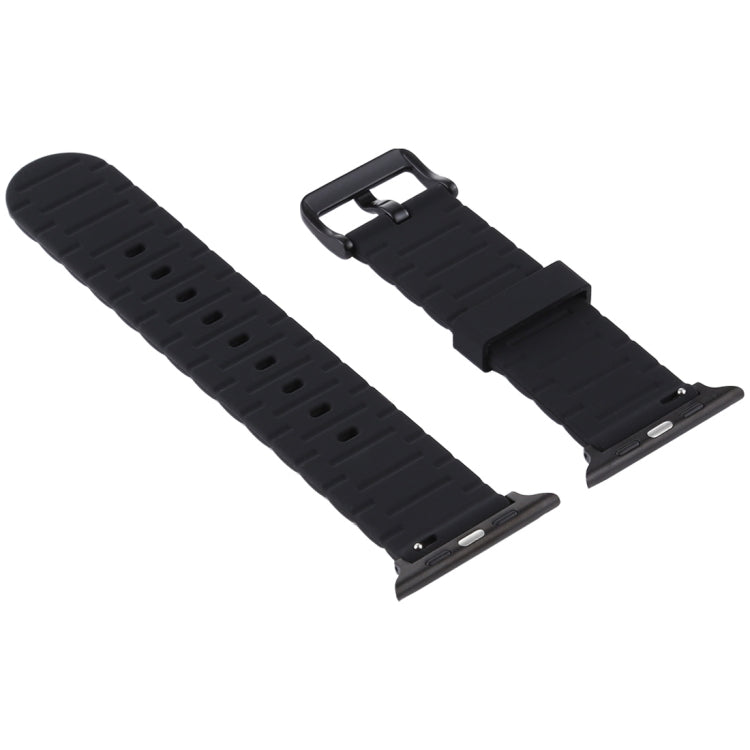 Frerndorf | Für Apple Watch Series 8&7 41mm / SE 2&6&SE&5&4 40mm / 3&2&1 38mm Silikon Wellenstil Uhrband (Gelb)